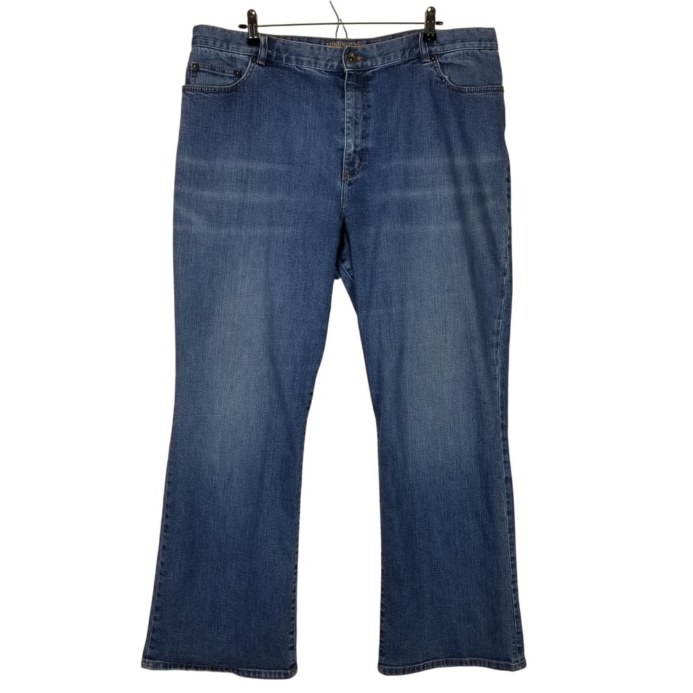 Lauren Ralph Lauren Jeans Women 20W Blue Premium Bootcut Stretch‎ Denim Mid Rise
